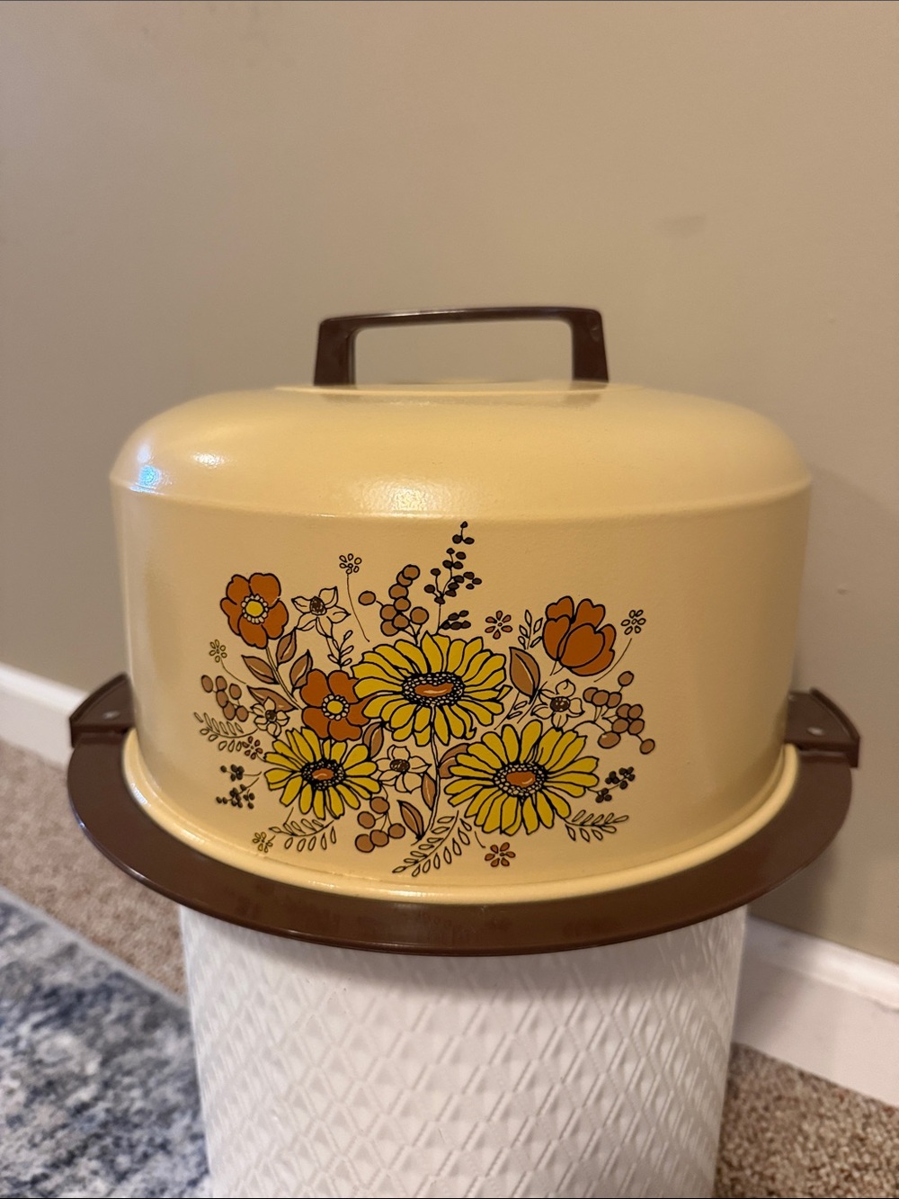 Vintage Atapco Dome Covered Locking Cake / Pie Carrier